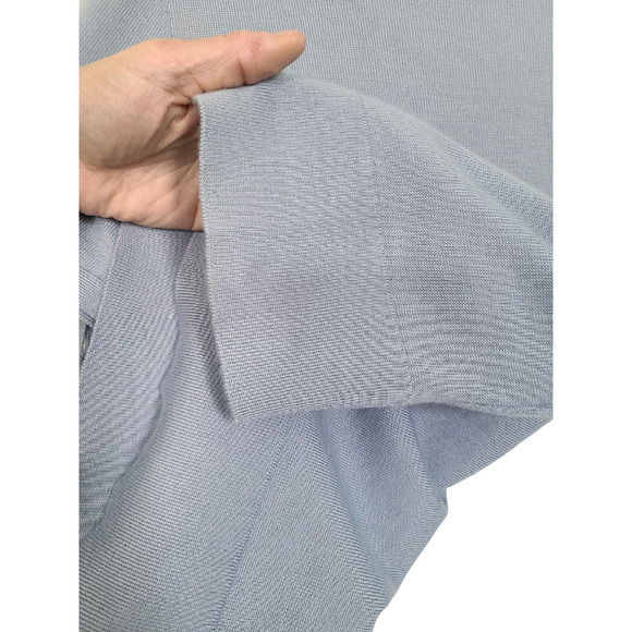 Burberry London 100% Cashmere Lightweight Short Sleeve Top Size Large FLAWED - Picture 8 of 8